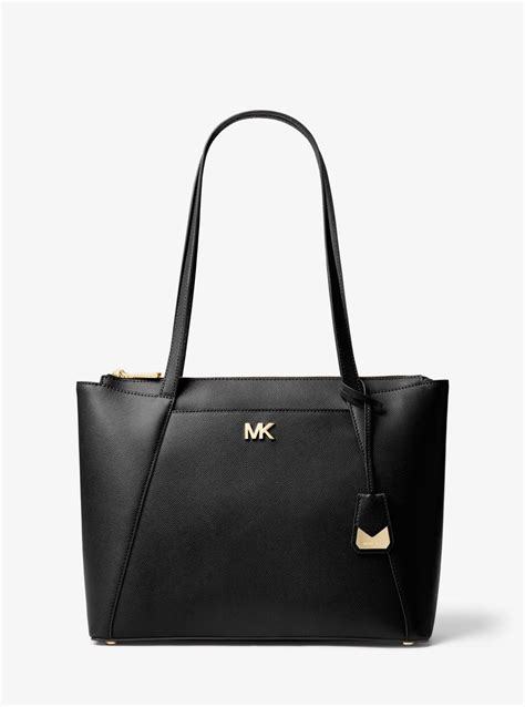 michael kors maddie pocket tote|MICHAEL Michael Kors Maddie Medium Crossgrain Leather Tote .